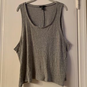FOREVER 21 gray tank top